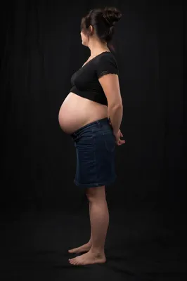 Photorealistic Maternity Belly Medical Portrait