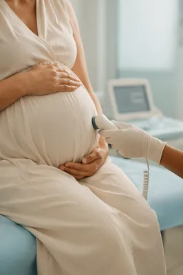 Gentle Prenatal Checkup With Maternity Belly