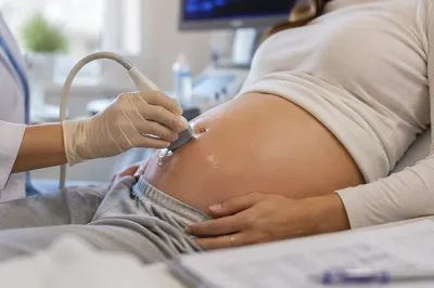 Prenatal Checkup Focused on Maternity Belly