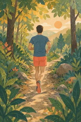 Morning Park Runner for Preventive Wellness