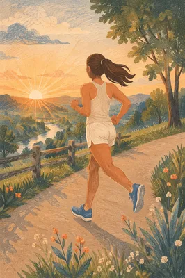 Morning Park Jogging for Heart Health