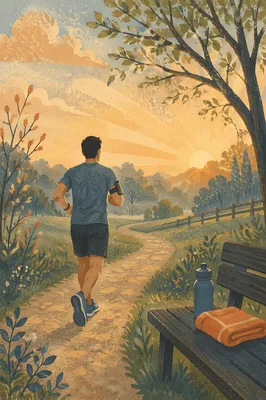 Morning Jogger on Hopeful Recovery Path