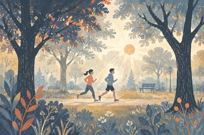 Morning Park Joggers for Preventive Wellness