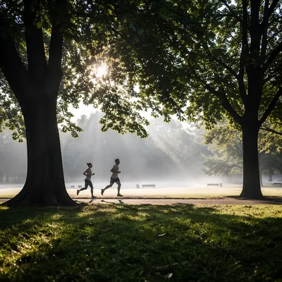 Morning Park Joggers in Preventive Wellness