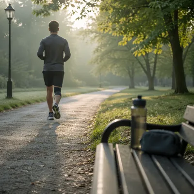 Morning Park Jogging for Recovery Health