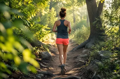 Morning Park Runner for Wellness Care