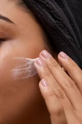 Clinical Skincare Cream Application Close Up