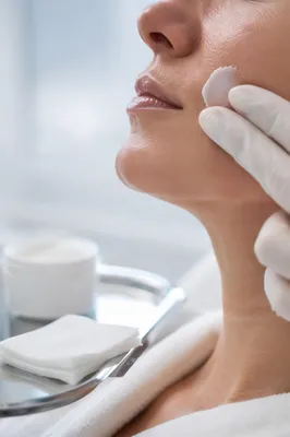 Dermatology Cream Application Close Up