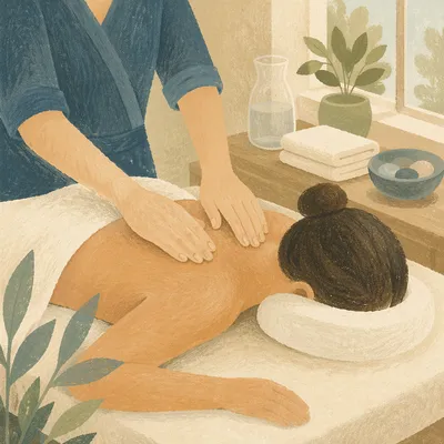Calm Medical Spa Back Massage Therapy