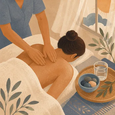 Serene Therapeutic Massage in Wellness Clinic