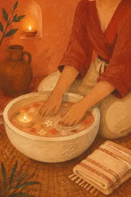 Warm Spa Massage Therapy Basin