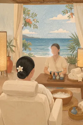 Coastal Spa Consultation With Peaceful Wellness Care
