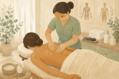 Calming Therapeutic Massage in Medical Spa