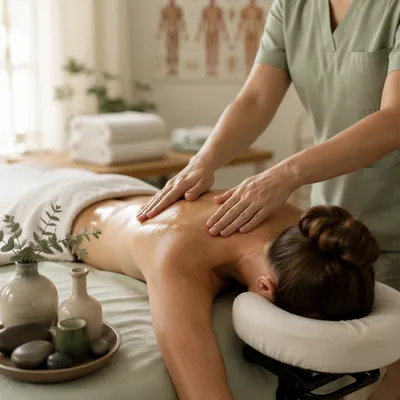Calming Therapeutic Massage in Medical Spa