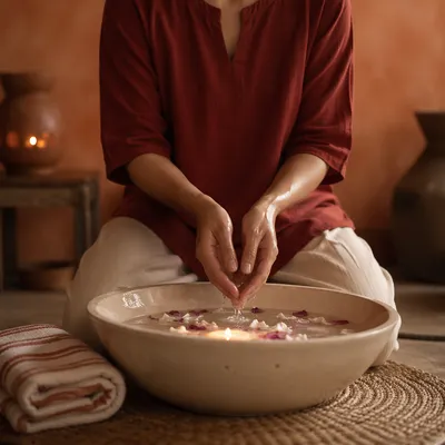 Warm Spa Massage Therapy Treatment Room