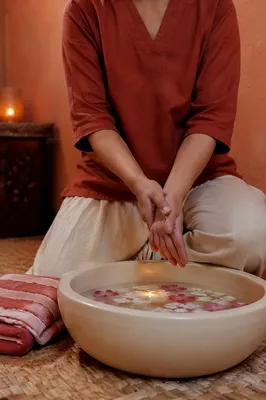 Warm Spa Massage Treatment Room