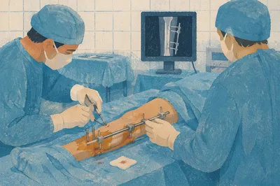 Orthopedic Surgery Team in Operating Room