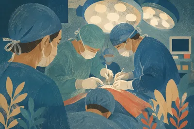 Focused Surgical Team in Operating Room