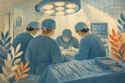 Compassionate Surgical Team in Modern Operating Room