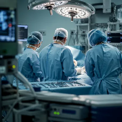 Modern Surgical Team in Operating Room
