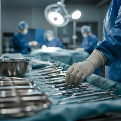 Compassionate Surgical Team in Operating Room