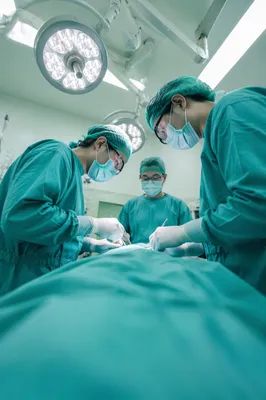Surgical Team in Sterile Operating Room