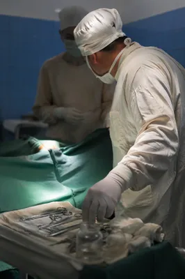 Focused Medical Team in Operating Room