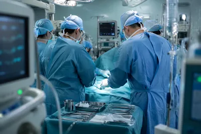 Modern Surgical Team in Operating Room