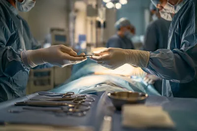 Compassionate Surgical Team in Modern Operating Room