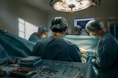 Compassionate Surgical Team in Modern Operating Room
