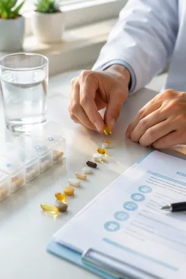 Healthcare Vitamins and Weekly Pill Organizer