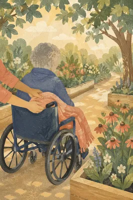 Elderly Wheelchair Care in Sunny Garden