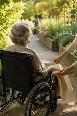 Elderly Wheelchair Care in Sunny Garden