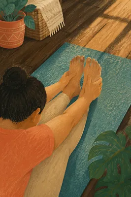 Peaceful Seated Yoga Stretch at Home