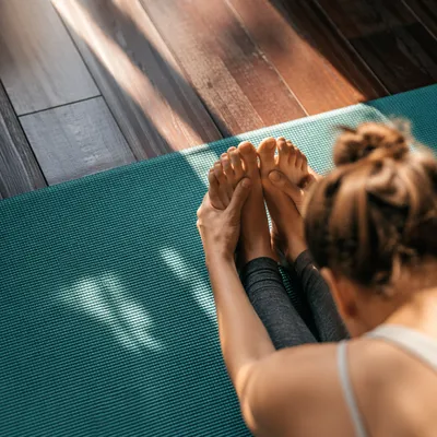 Peaceful Seated Yoga Stretch at Home