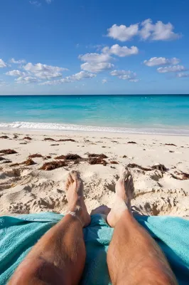 Peaceful Tropical Beach Vacation View