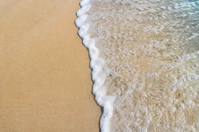 Tropical Beach Waves on Golden Sand