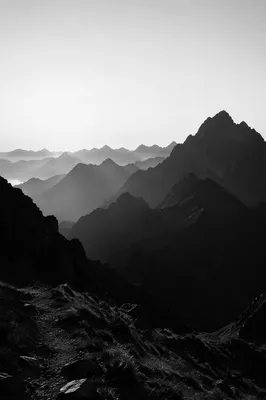 Panoramic Mountain Range at Hiking Overlook