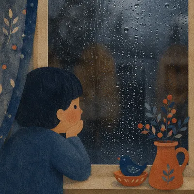 Rain Drops on Quiet Storm Window