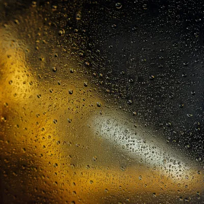 Rain Drops on Stormy Window Glass