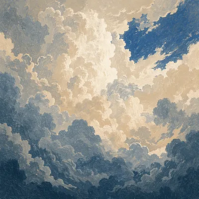 Dramatic Blue Sky Storm Clouds