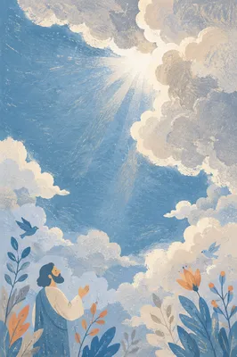 Dramatic Cobalt Sky With Silver Clouds