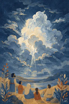 Dramatic Blue White Storm Clouds