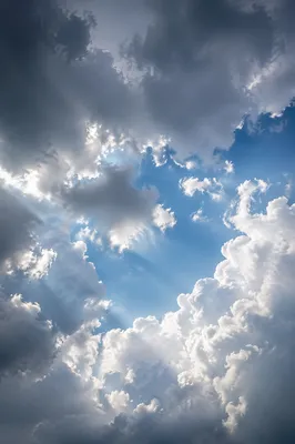 Dramatic Hopeful Sky with Layered Clouds