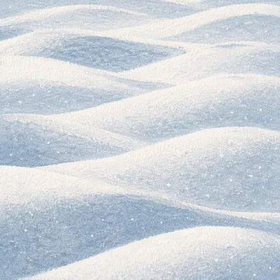 Serene White Snowdrift Winter Landscape