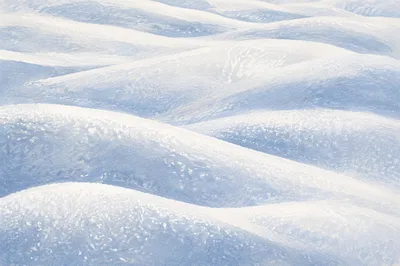 Serene White Snowdrift Winter Landscape