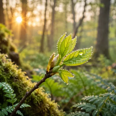Fresh Spring Green Woodland New Growth