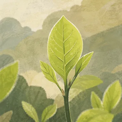 Fresh Spring Leaves with Hopeful Growth