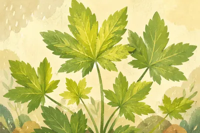 Fresh Spring Leaves in Morning Light