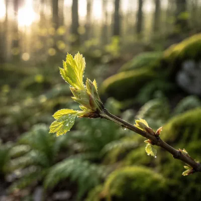 Fresh Spring Green Woodland New Growth
